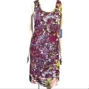 Simply Vera• Sleeveless Watercolor Dress• Sm